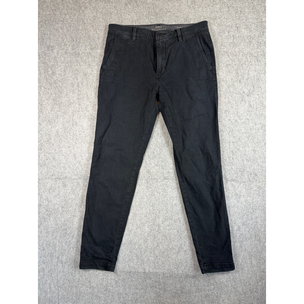 Levi's Mens XX Chino Standard Taper Pants 31x32 Black Stretch Cotton